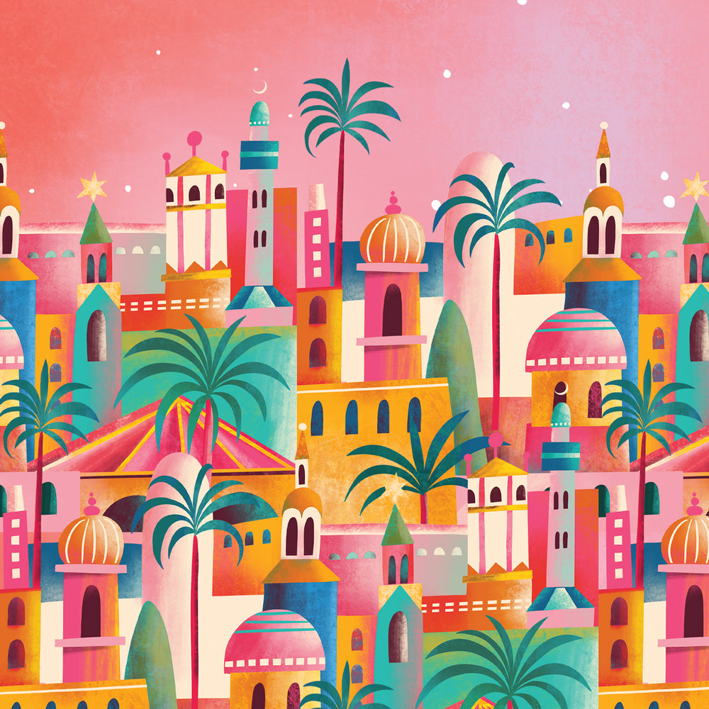 
                      
                        Greeting Card Marrakesh Colorful View
                      
                    