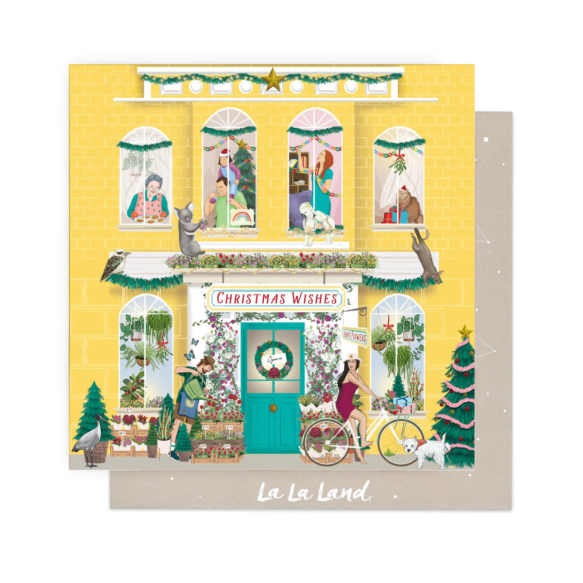 Greeting Card Christmas Wishes Neighbours