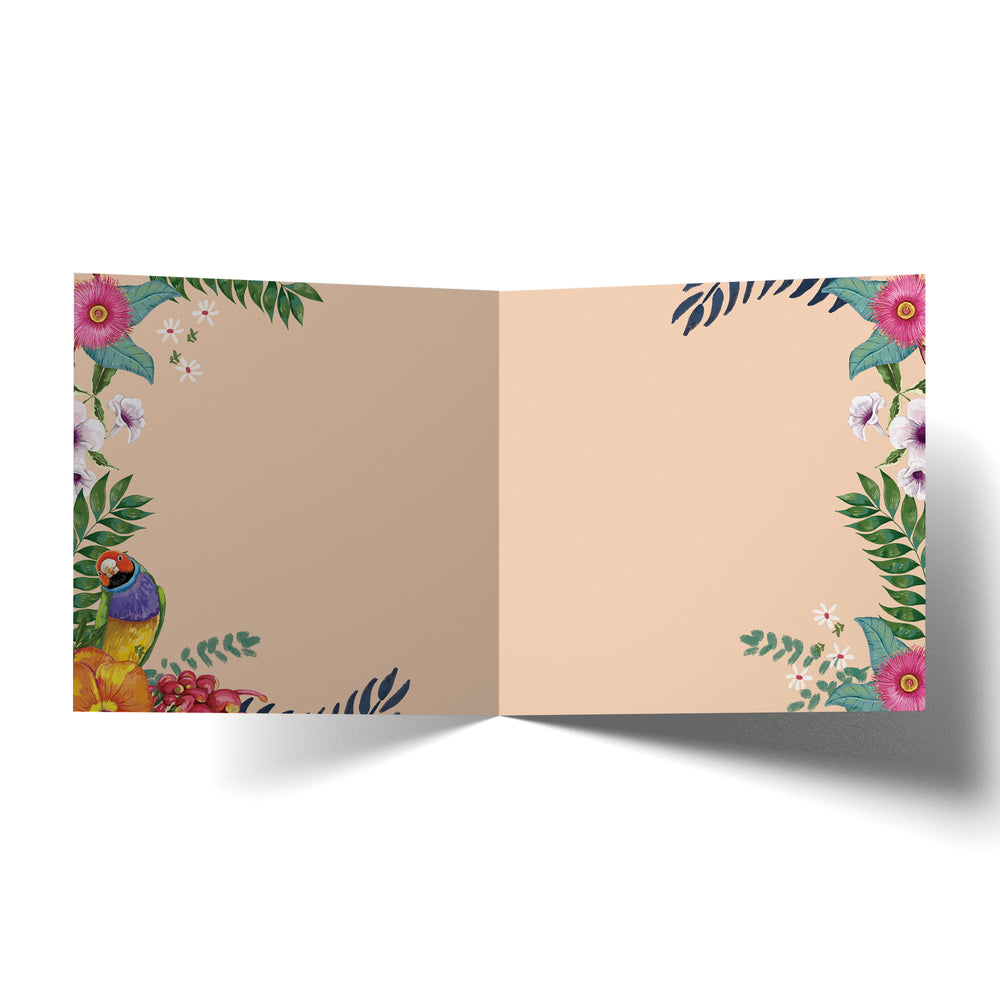 Greeting Card Best Wishes Tropicana