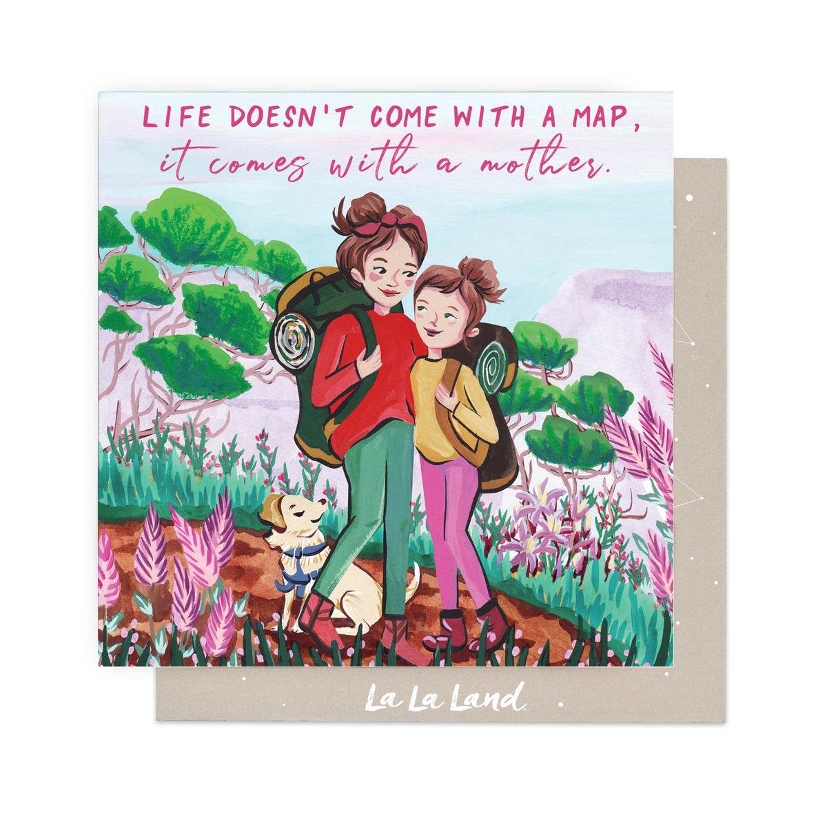 Greeting Card  Mother Map