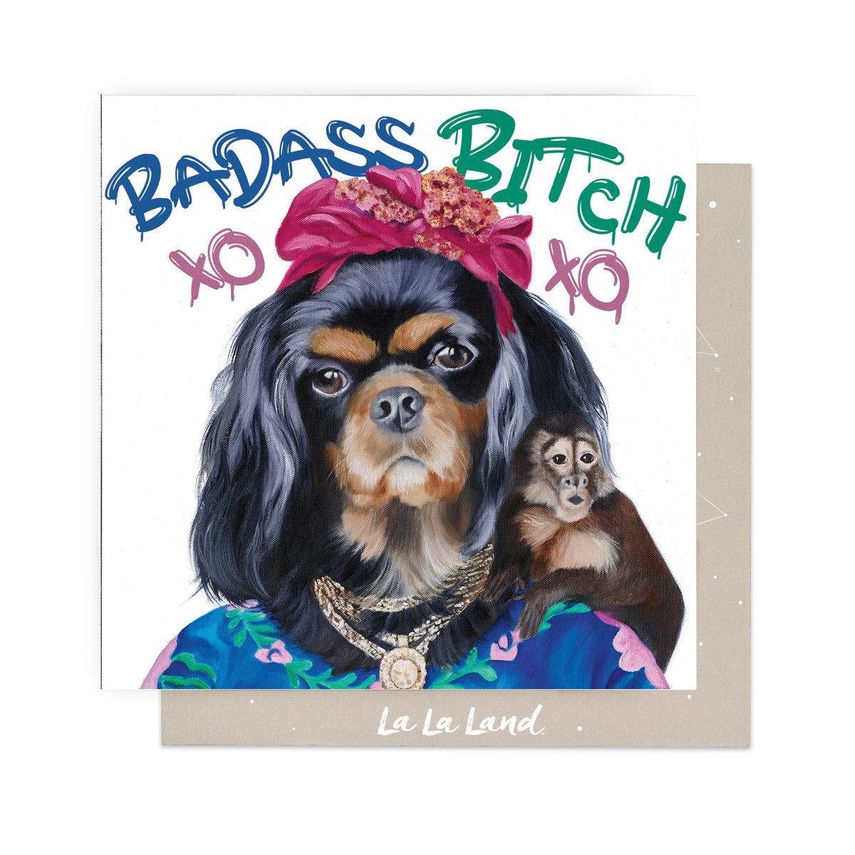 Greeting Card Badass Bitch