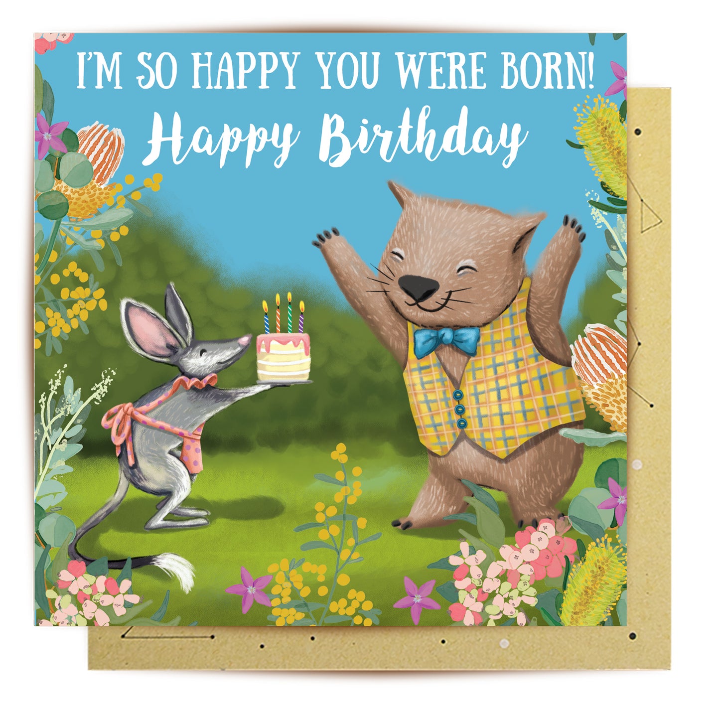 Greeting Card True Friends Bilby And Wombat