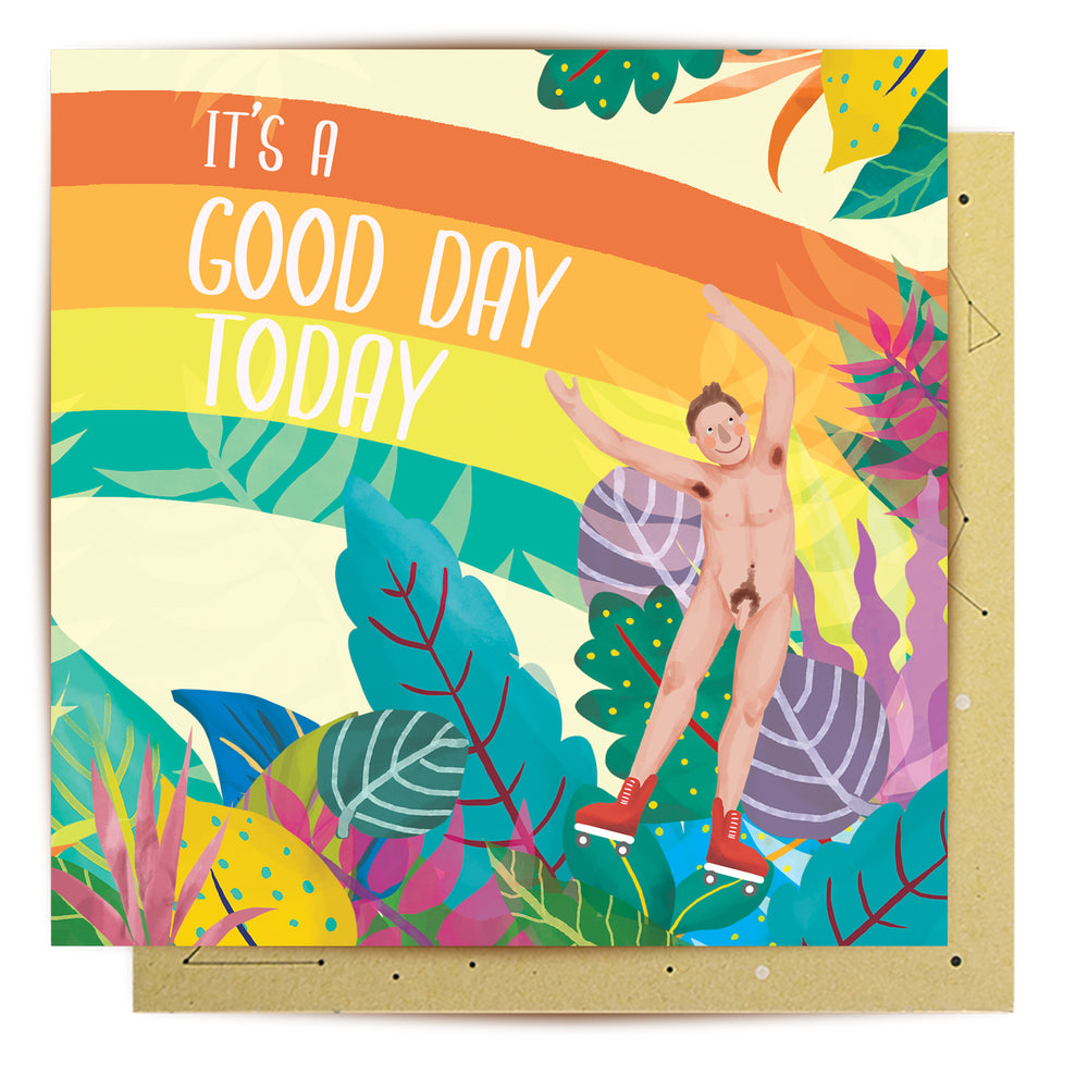 Greeting Card Good Day Rainbow