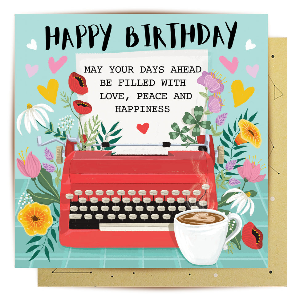 Greeting Card Typewriter