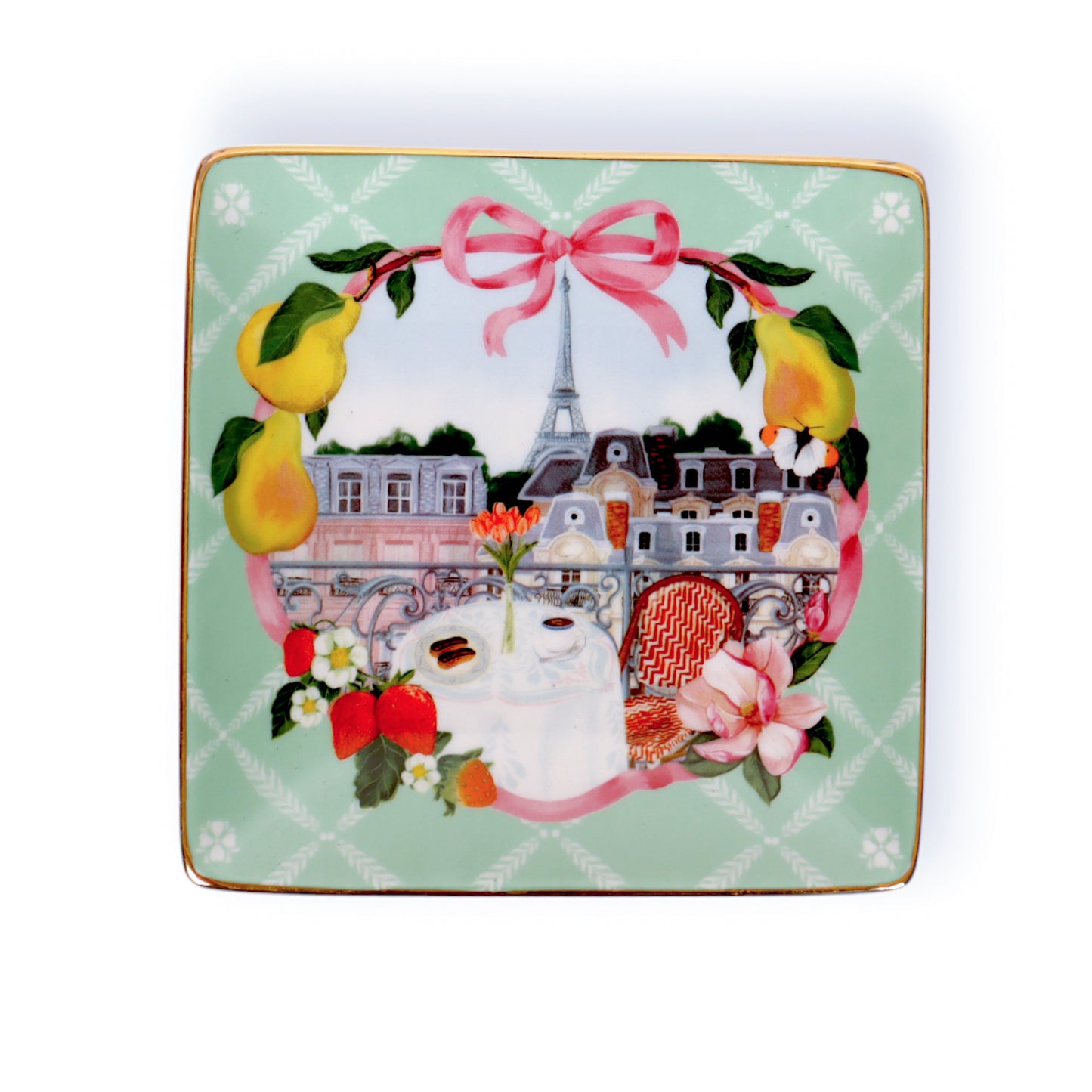 Square Trinket Tray Je t'aime Paris