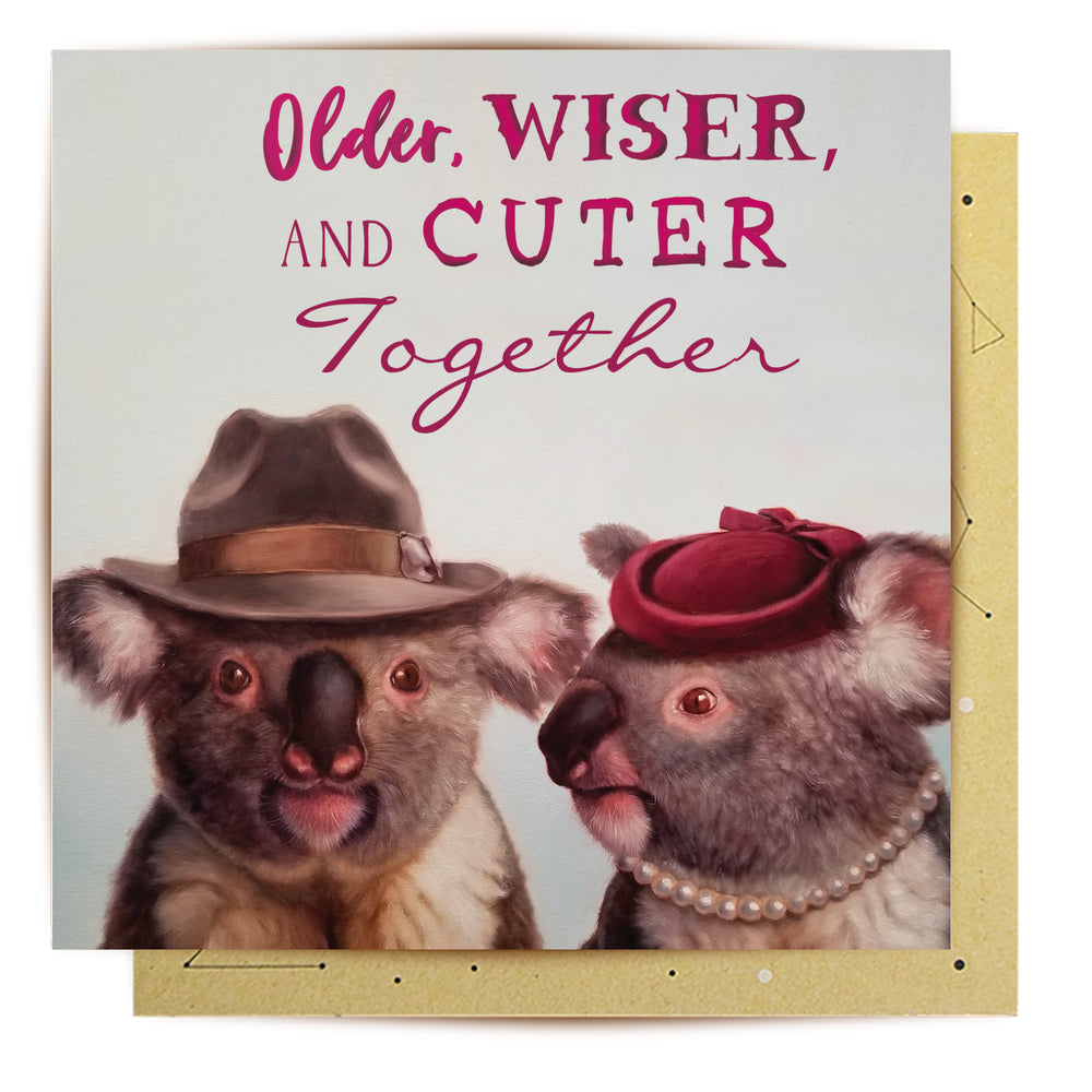 
                      
                        Greeting Card Older Wiser Cuter Together
                      
                    