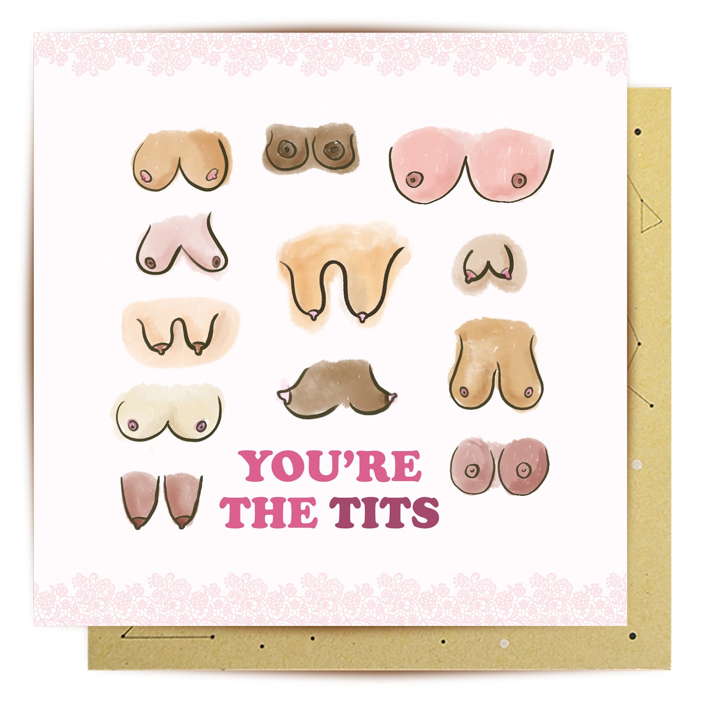 Greeting Card You Are The Tits