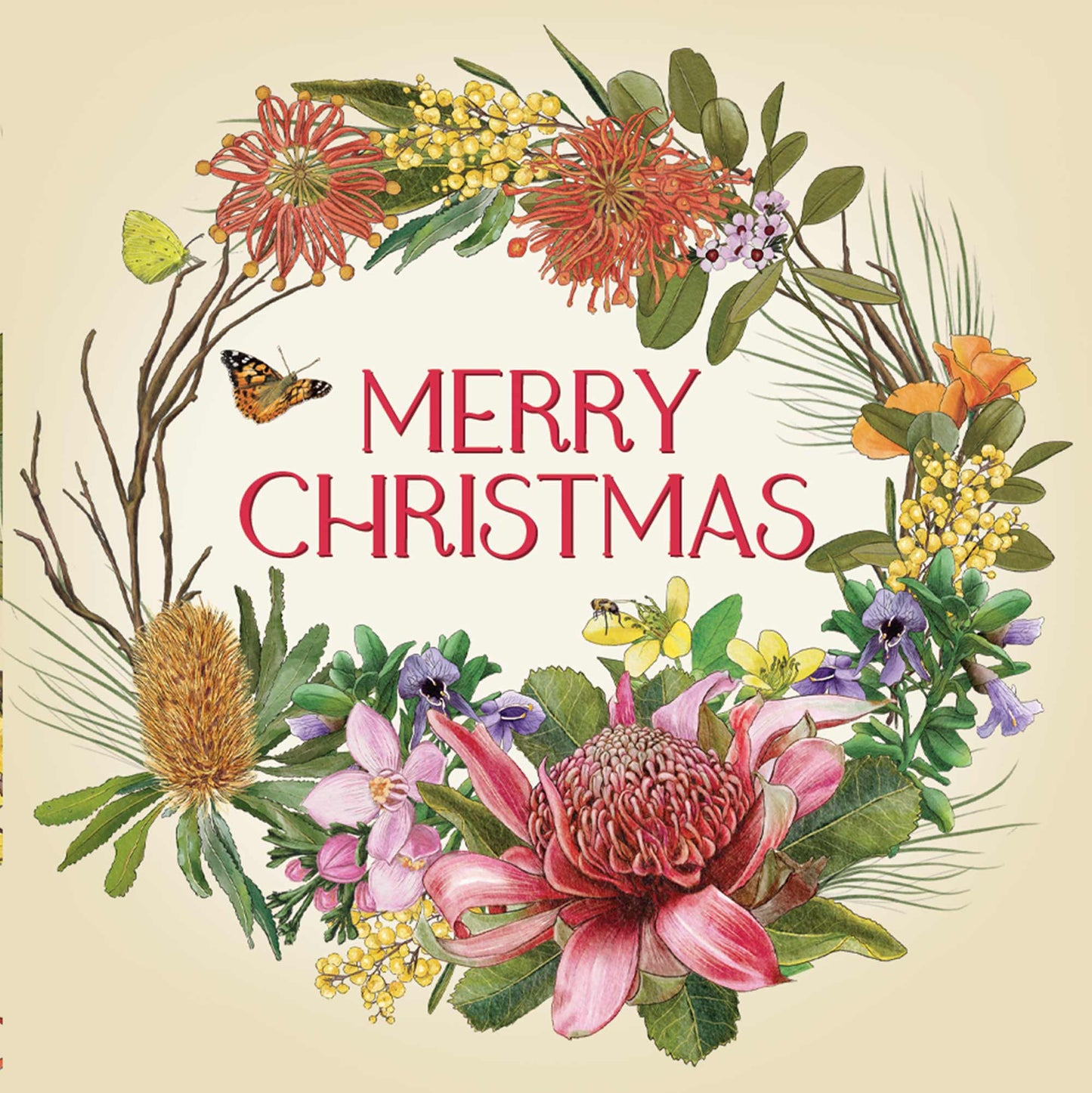 Mini Card Botanical Blooms Wreath