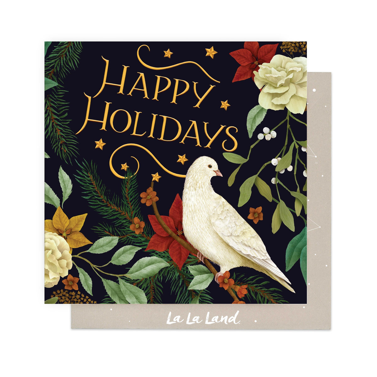 Greeting Card Festive Birds Greeting