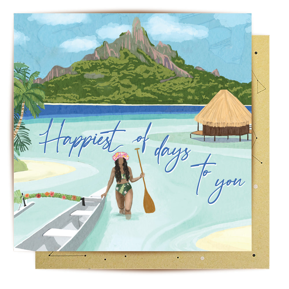 Greeting Card Bora Bora