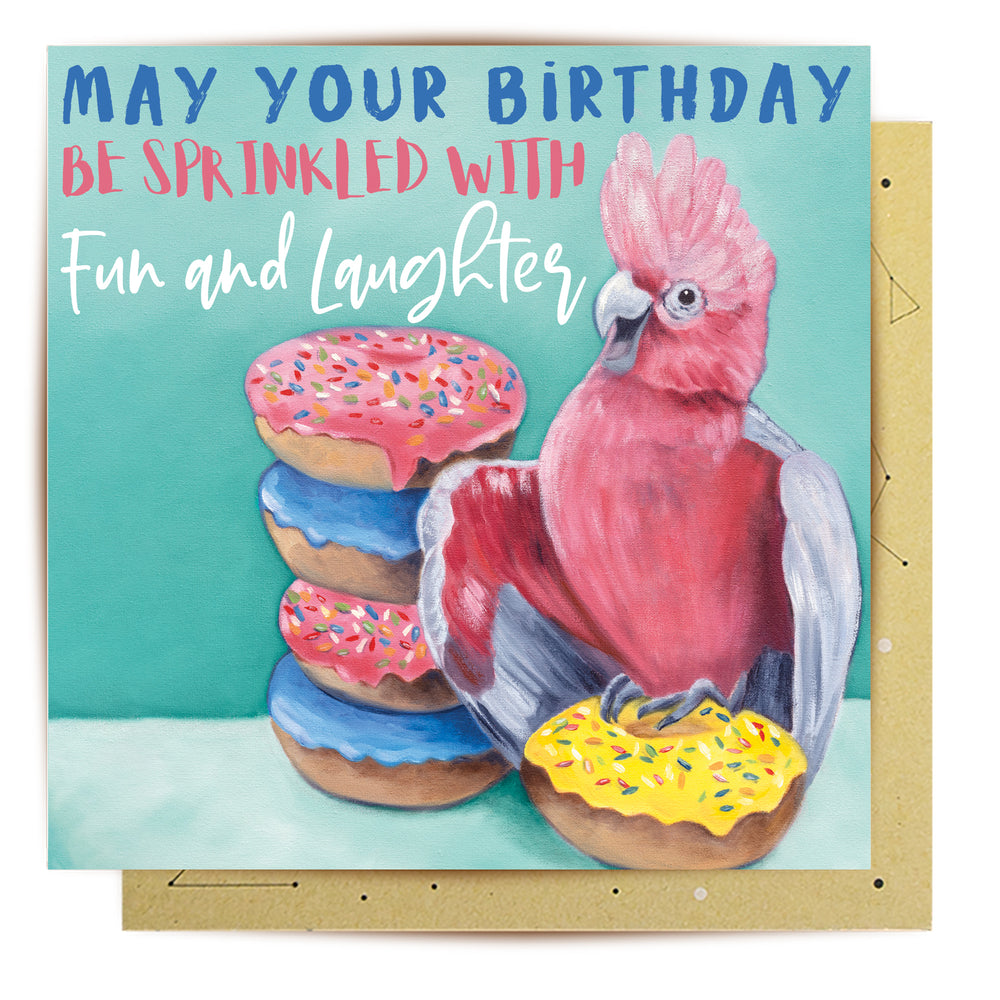 
                      
                        Greeting Card Pink And Grey Galah
                      
                    