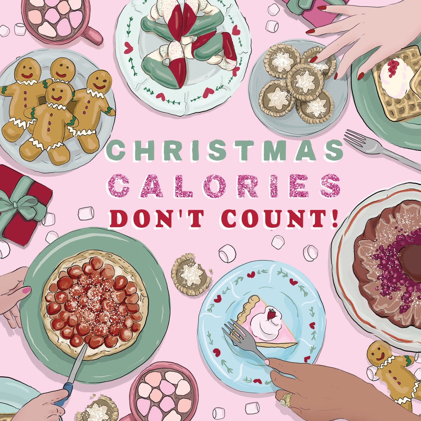 Greeting Card Christmas Calories