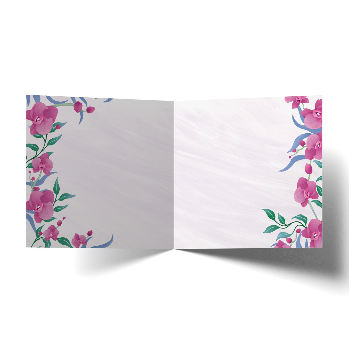 Greeting Card Daisy Orchid Birthday