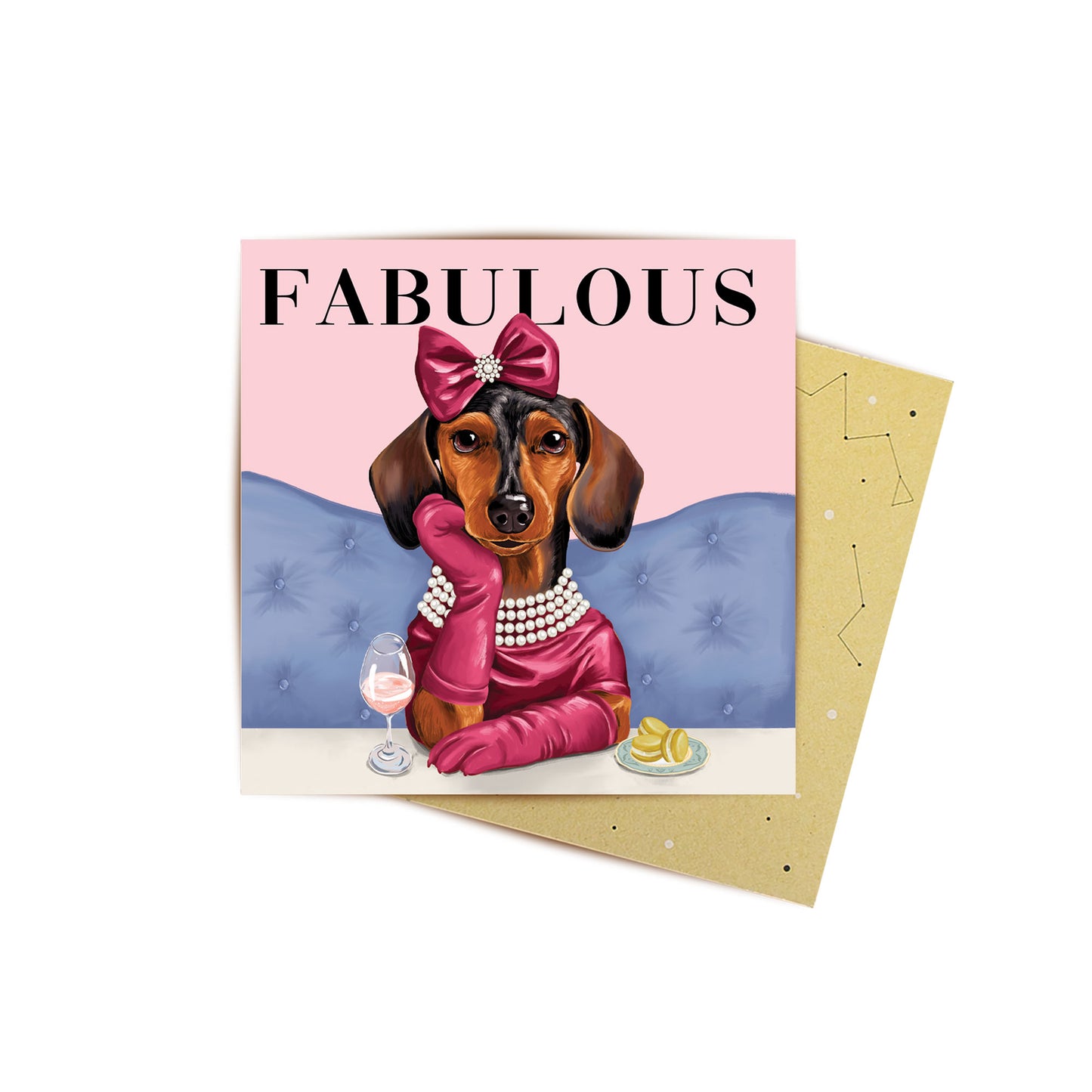 Mini Card Fabulous Dachshund