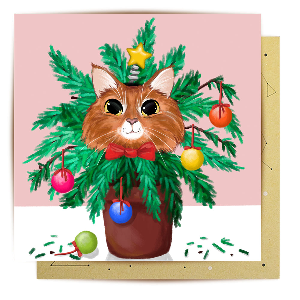 
                      
                        Greeting Card Cat Pretends To Be A Tree
                      
                    