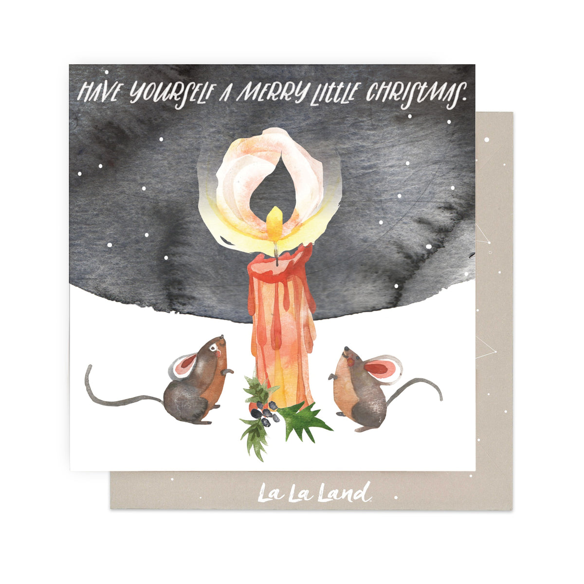 Greeting Card Christmas Mice