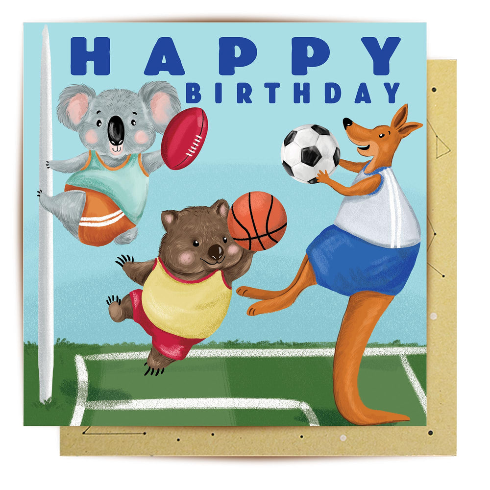 Greeting Card Kids Sports