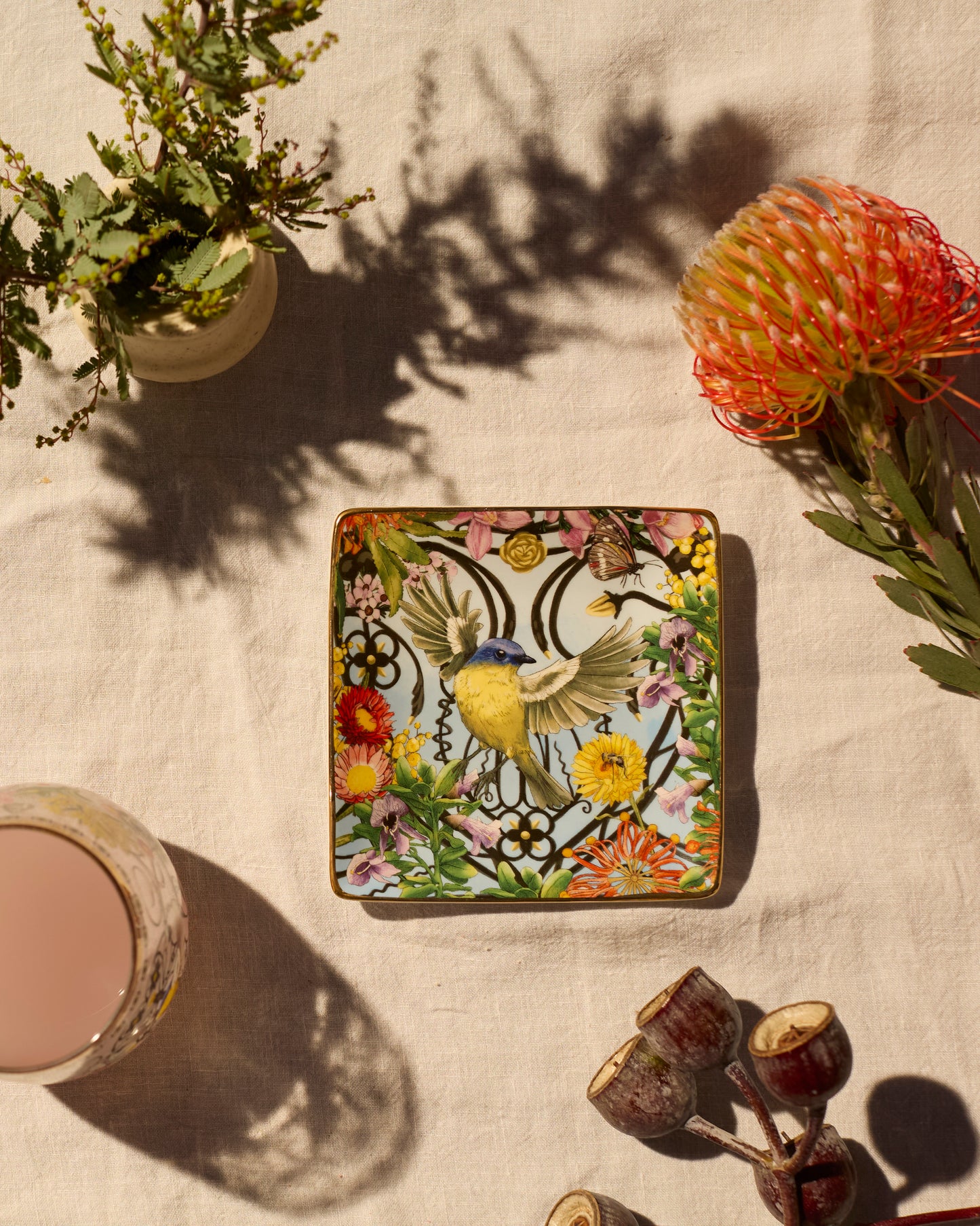 Square Trinket Tray Royal Botanic Gardens Victoria