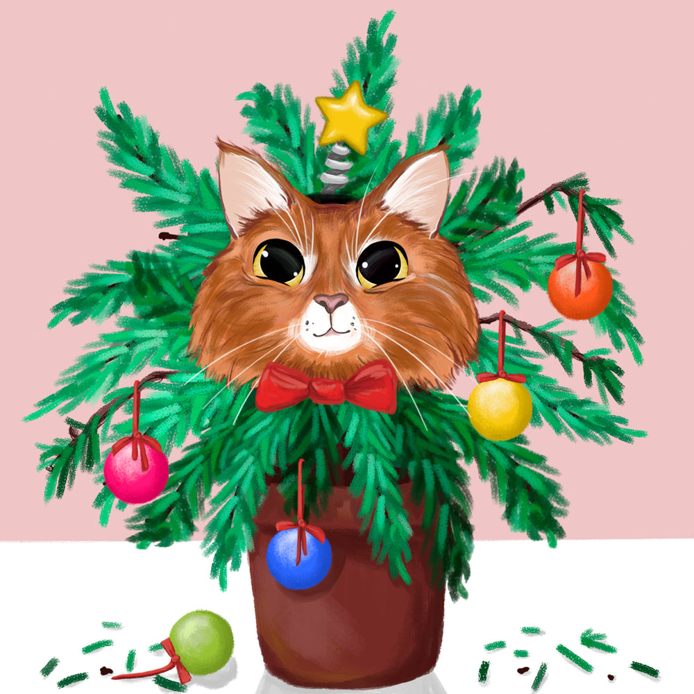 
                      
                        Greeting Card Cat Pretends To Be A Tree
                      
                    