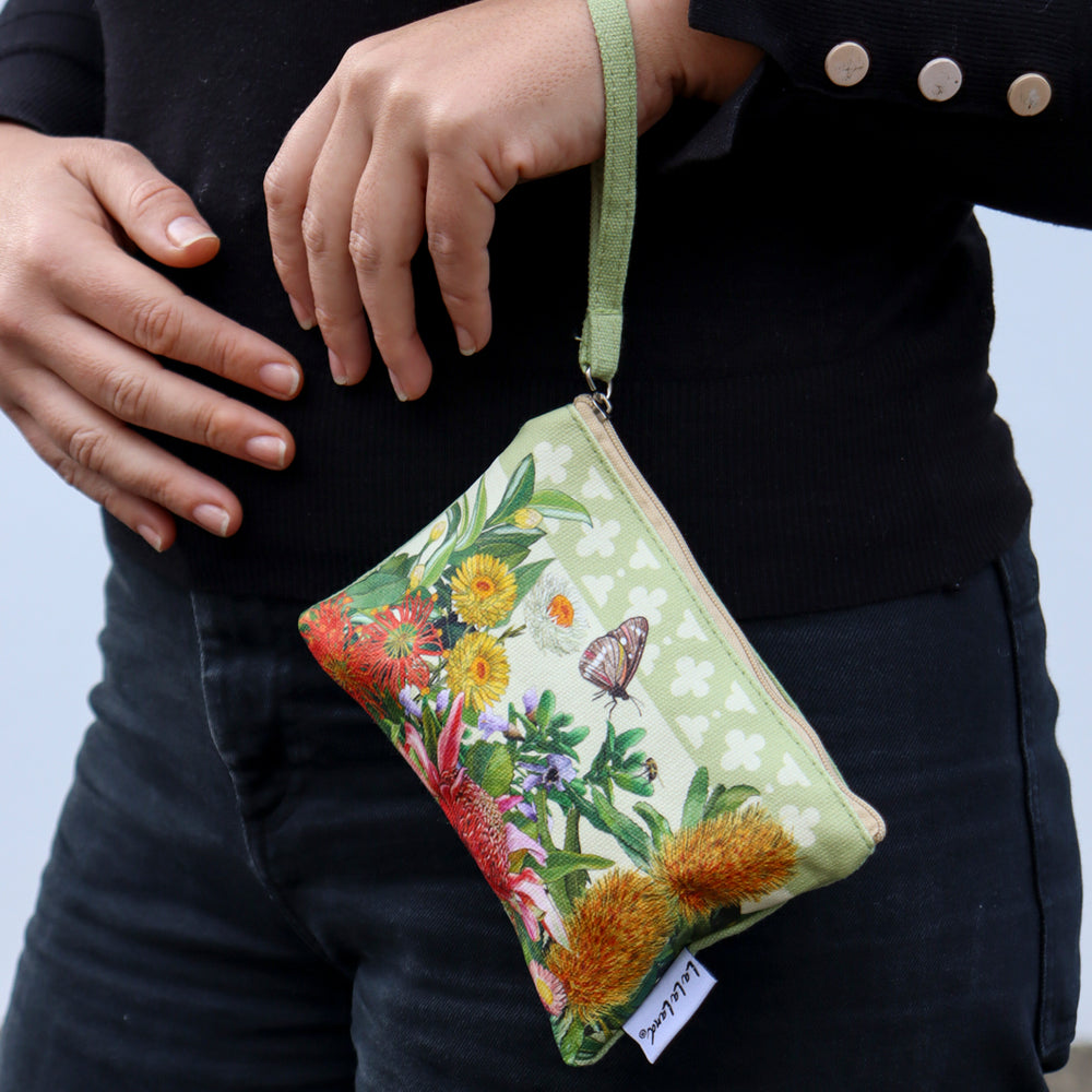 Coin Purse Botanical Blooms Flowers