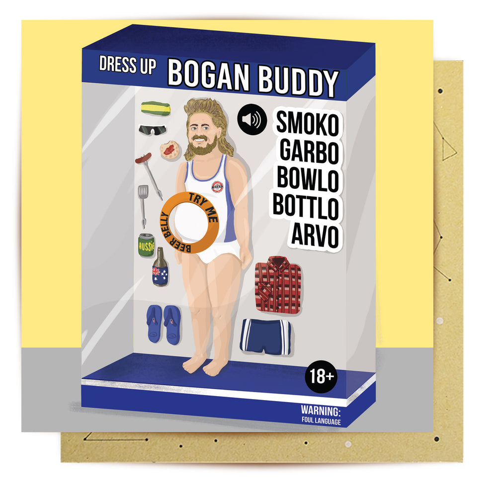 Greeting Card Bogan Toy