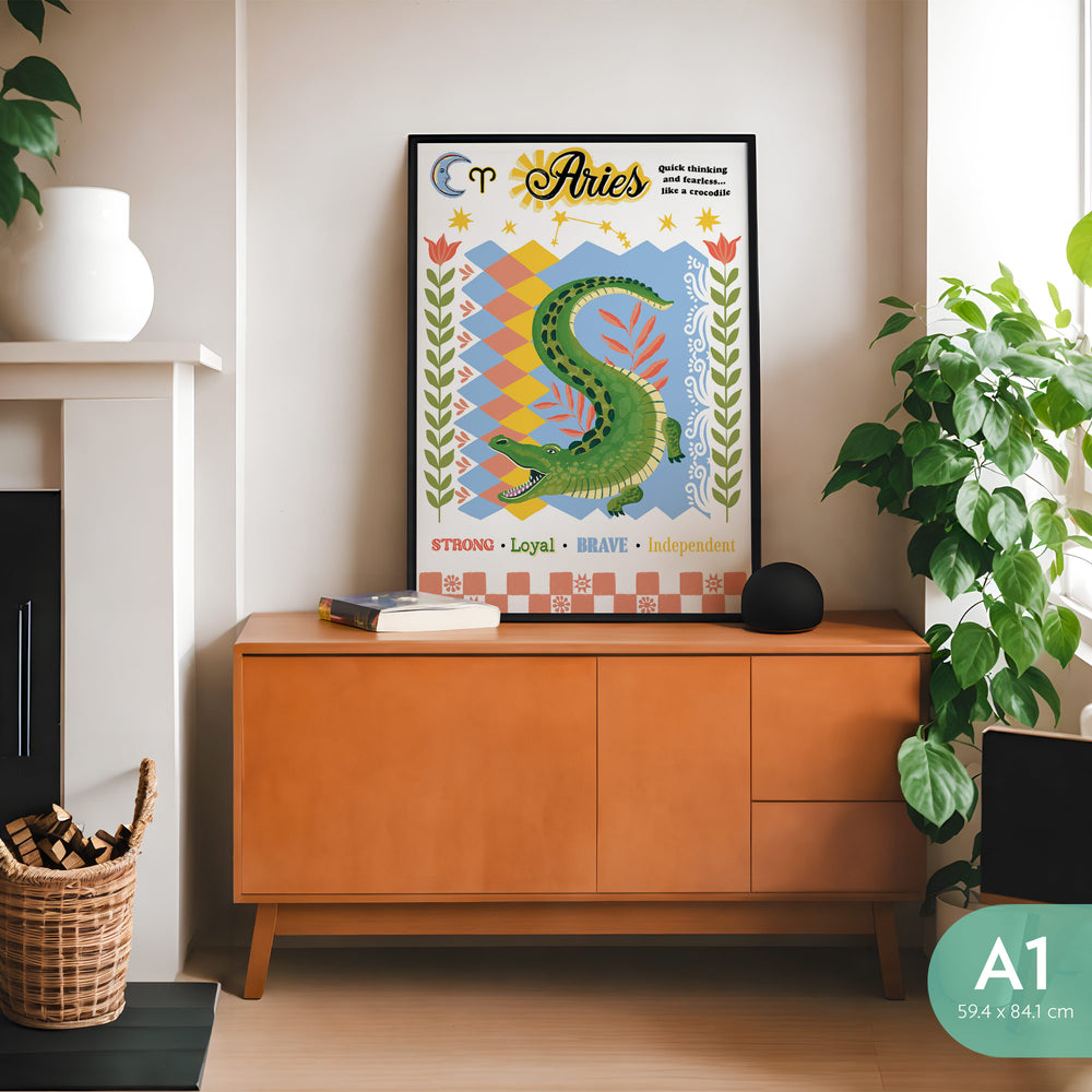 Art Print Aussie Astrology Aries