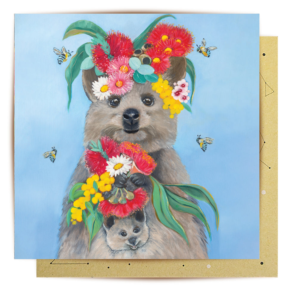 Greeting Card Mother Quokka