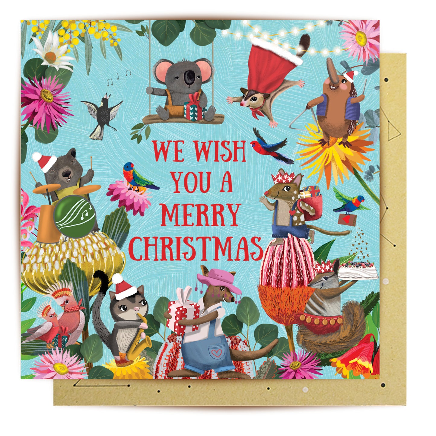 Greeting Card Festive Forest