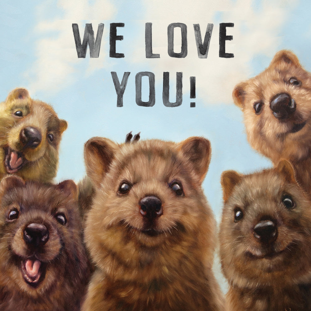 Greeting Card  We Love You Quokkas