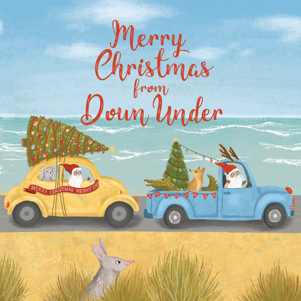 
                      
                        Greeting Card Santa Down Under
                      
                    