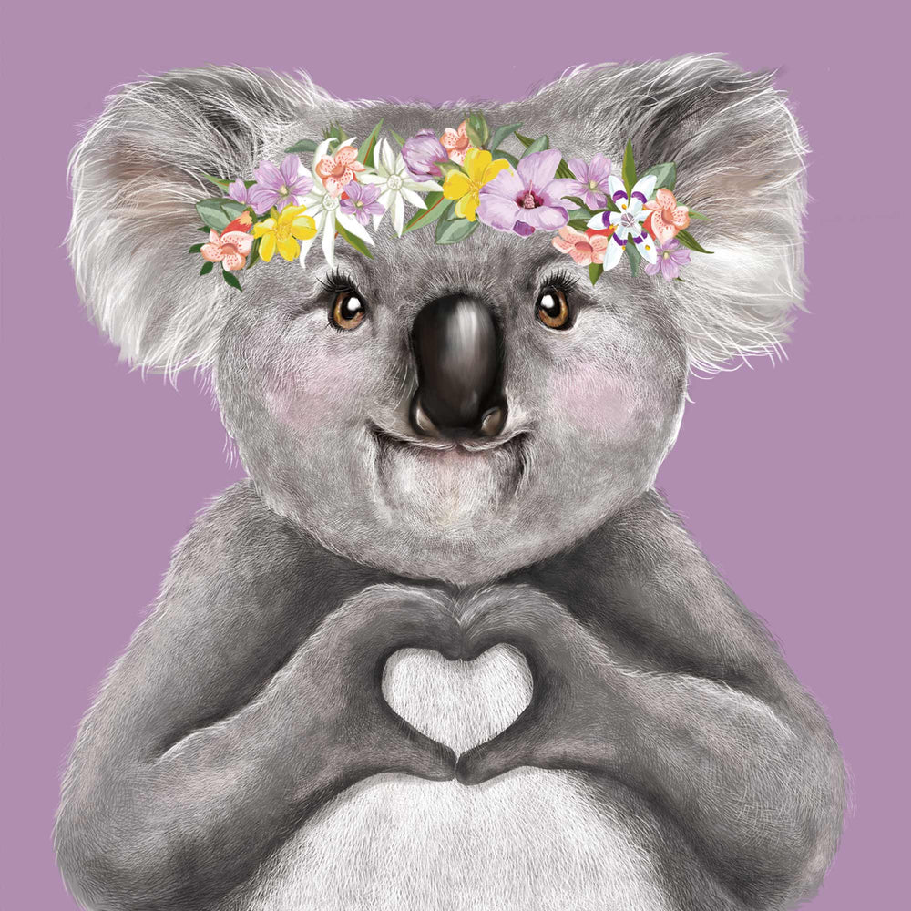 
                      
                        Greeting Card Heart Koala Girl
                      
                    