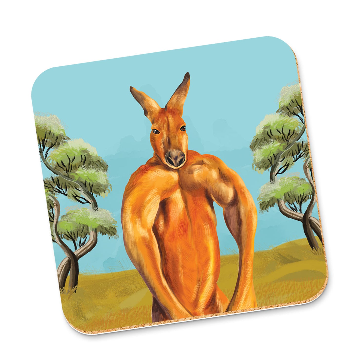 Corky Coaster Muscle Roo