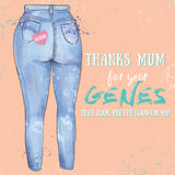 Greeting Card Mum Genes