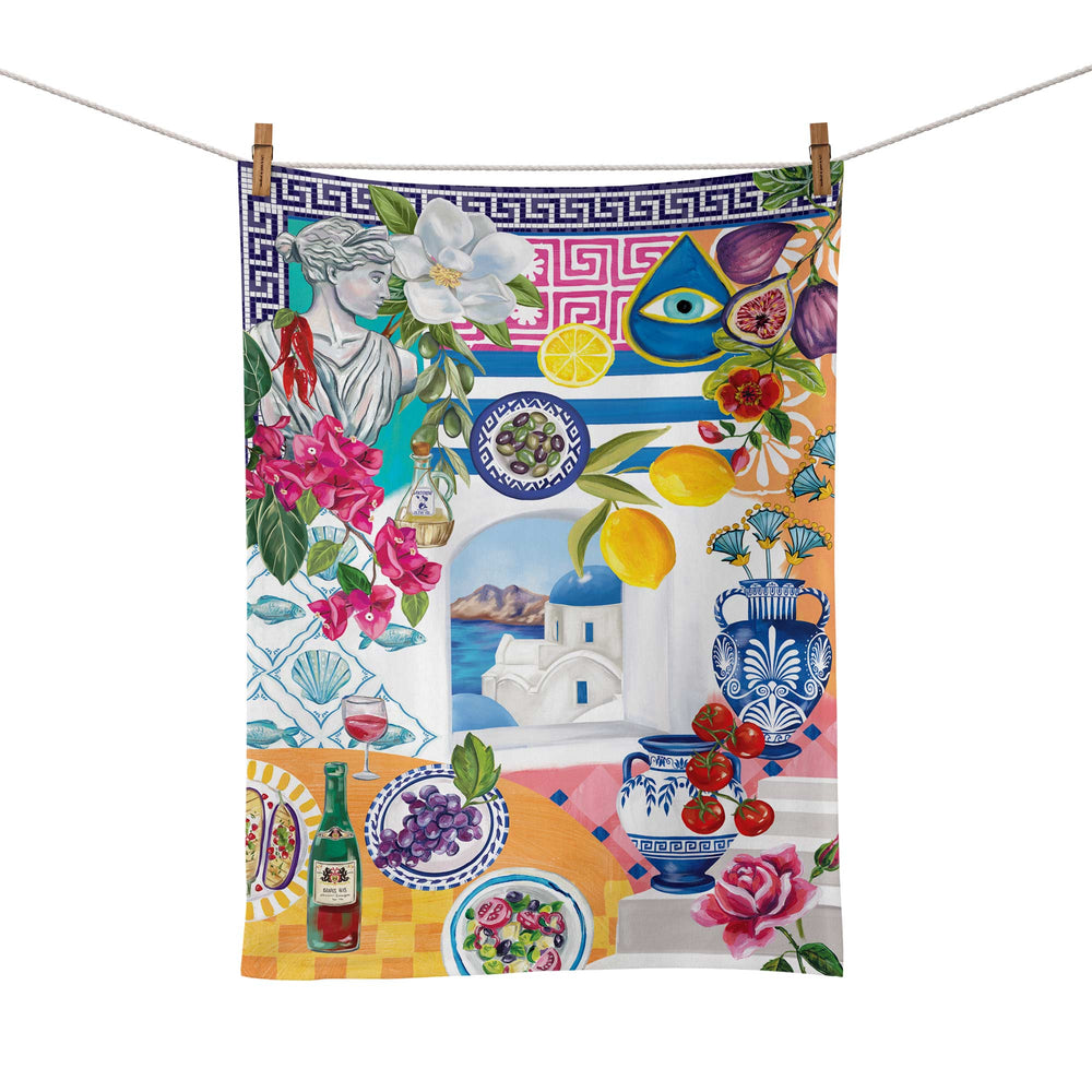 Tea Towel Mediterranean Summer