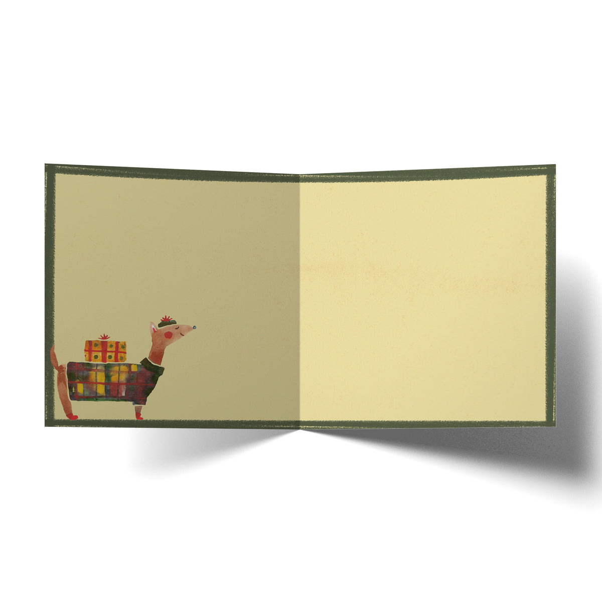 Greeting Card Santa Paws