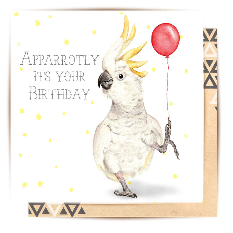 Mini Card Aparrotly Its Your Birthday