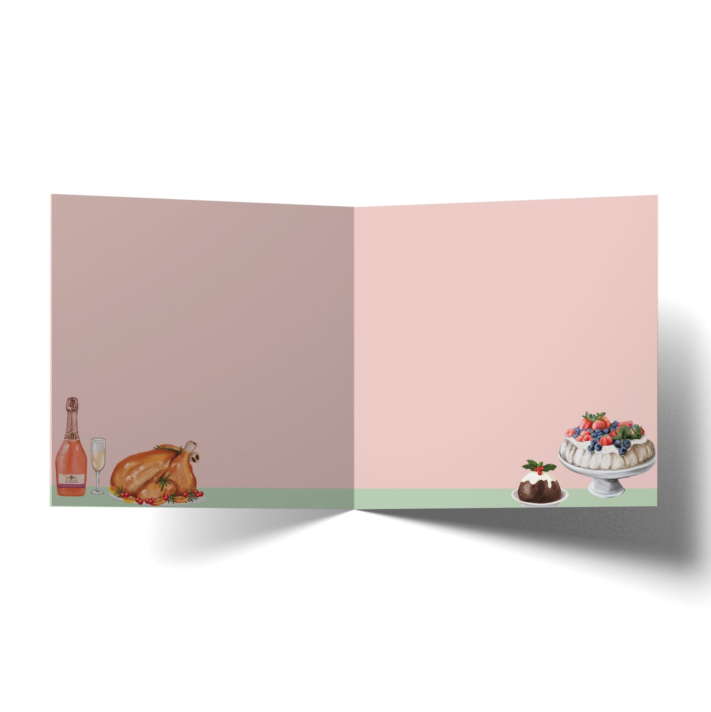 Greeting Card Food For Christmas