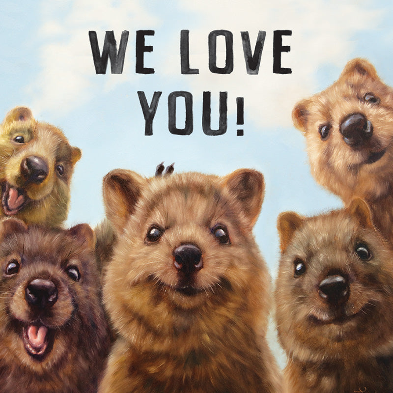 Mini Card We Love You Quokkas