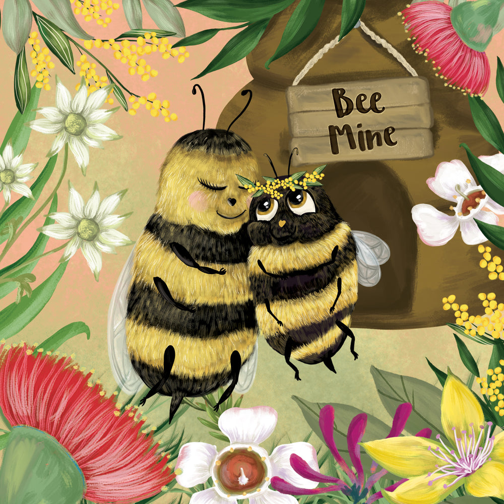 
                      
                        Greeting Card Bee Mine
                      
                    