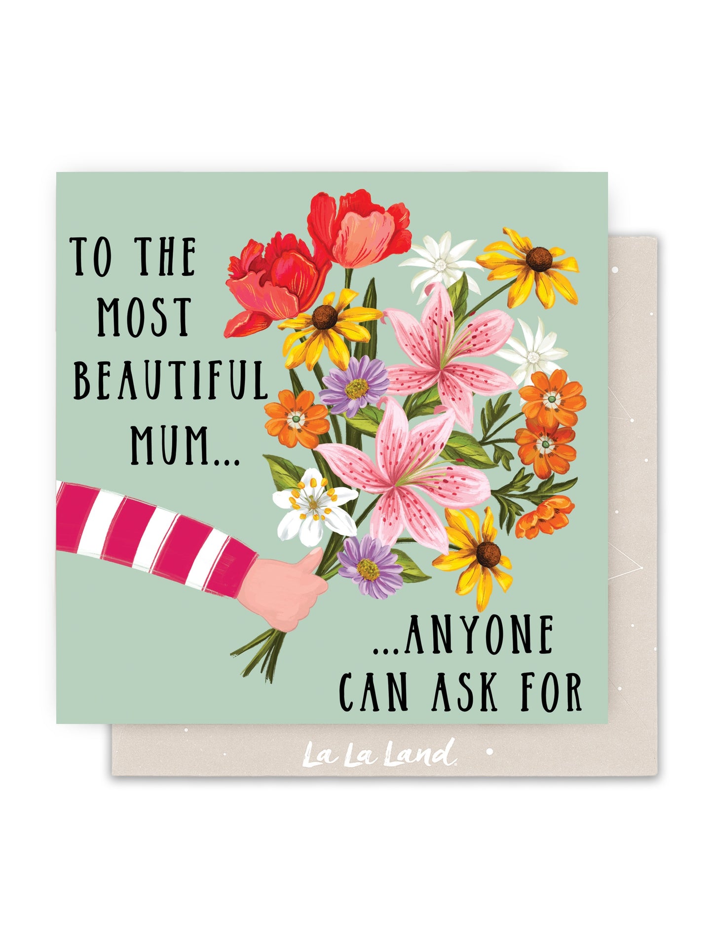 Greeting Card To The Most Beautiful Mum