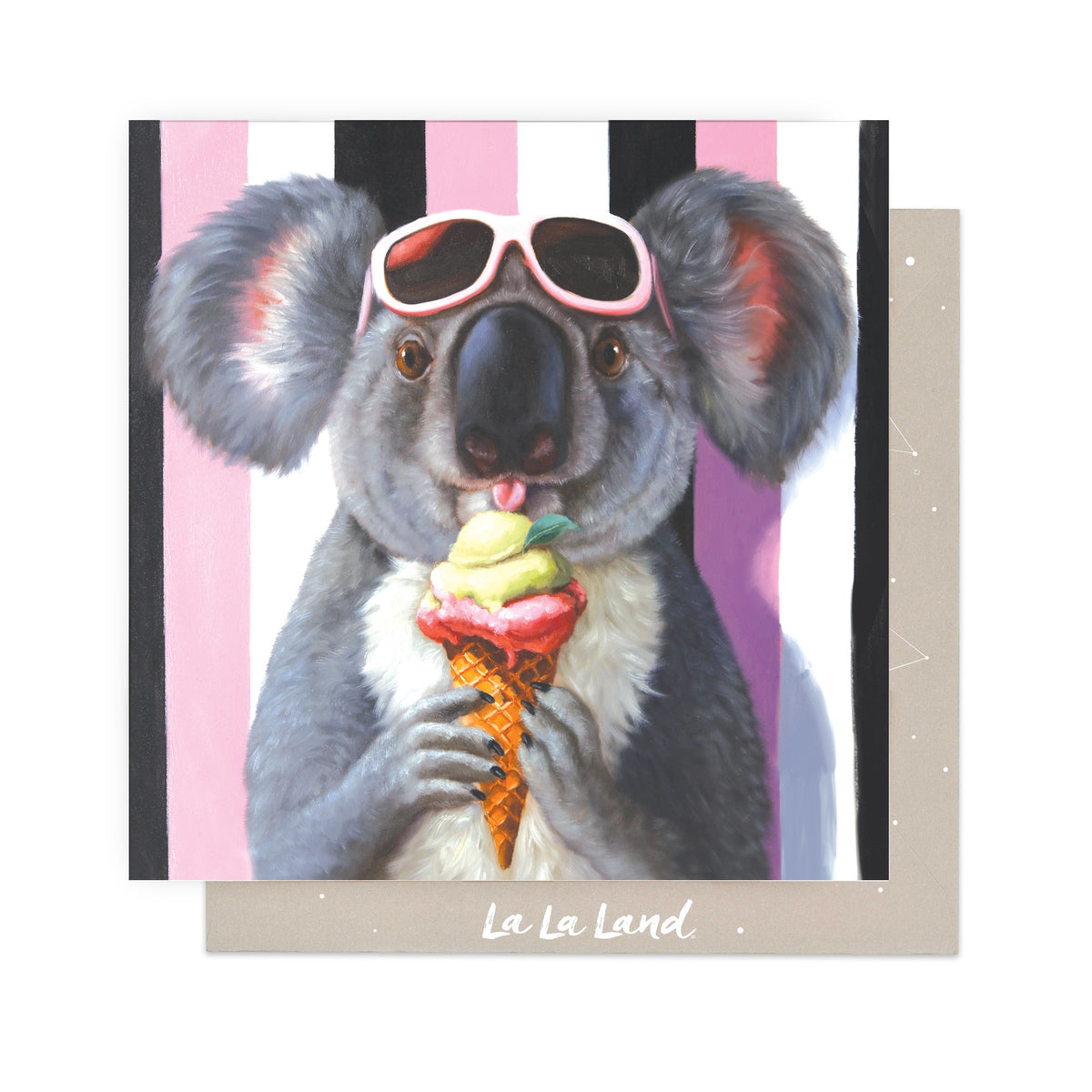 Greeting Card Koala Loves Icecream
