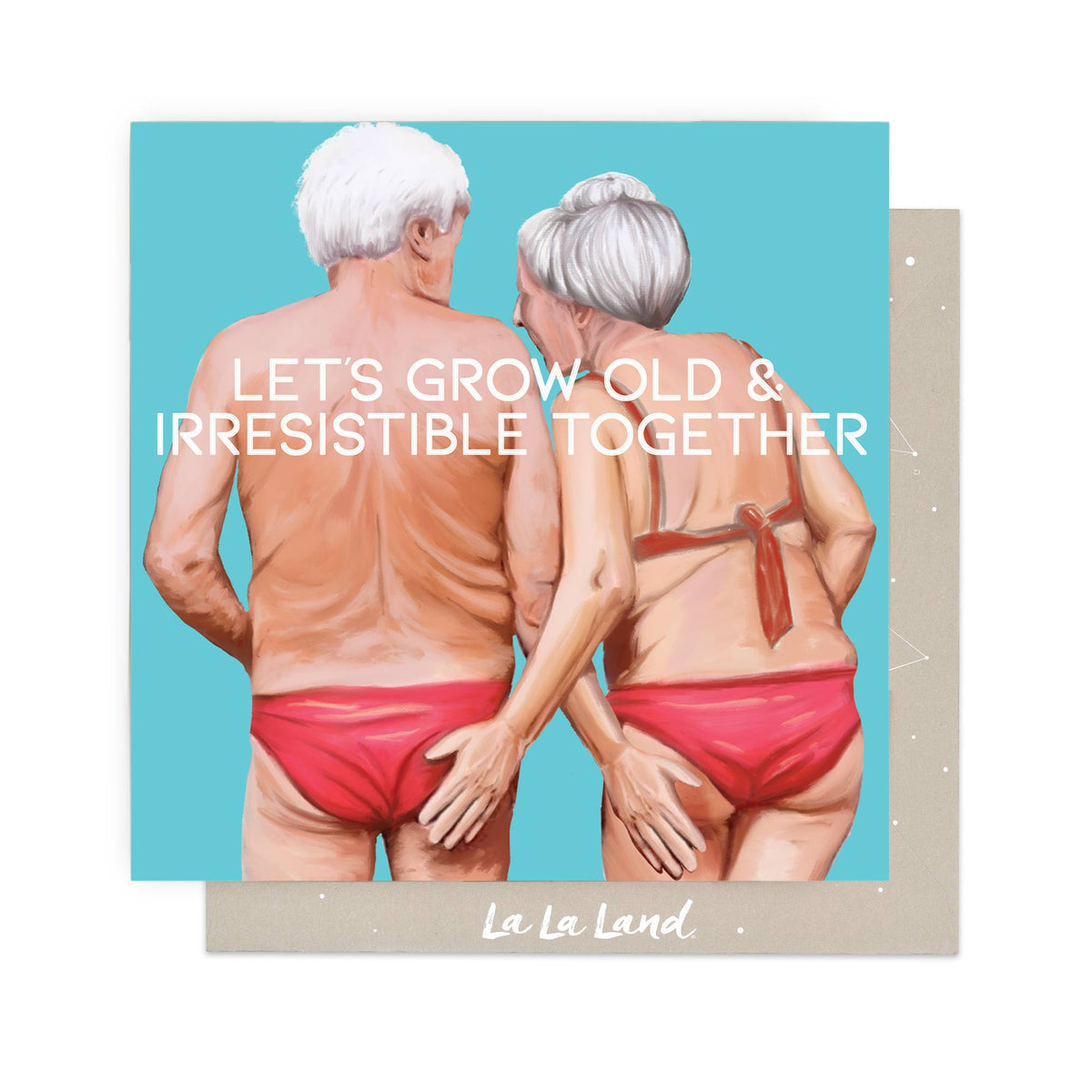 Greeting Card Old and Irresistible together