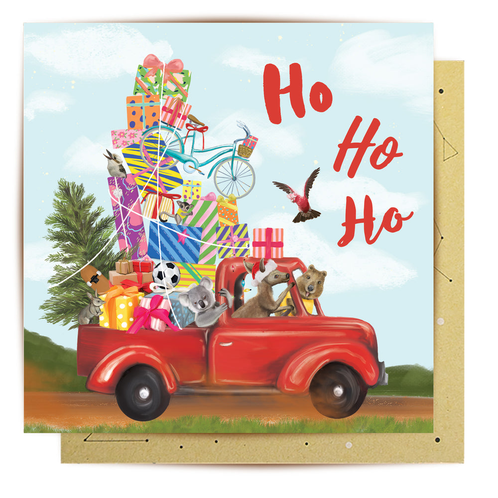 Greeting Card Christmas Truck