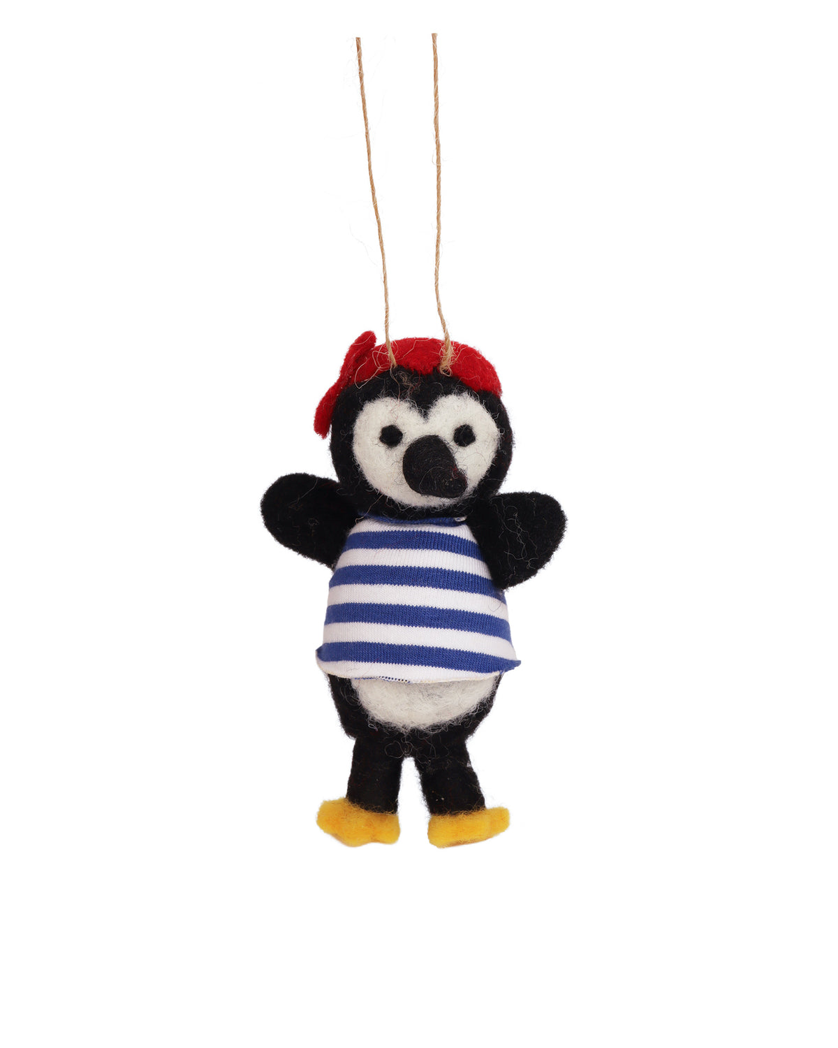 Felt Ornament Pirate Penguin