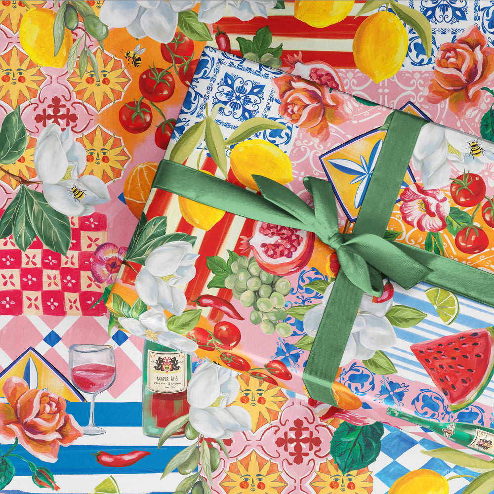 Flat Wrapping Paper Italian Summer