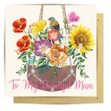 Greeting Card Hanging Pot Plant Mum Vol.2