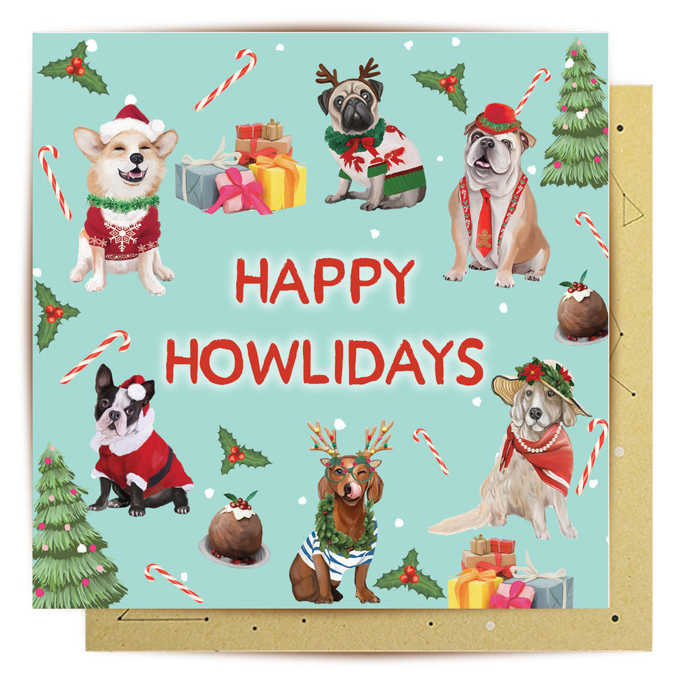 Greeting Card Happy Howlidays