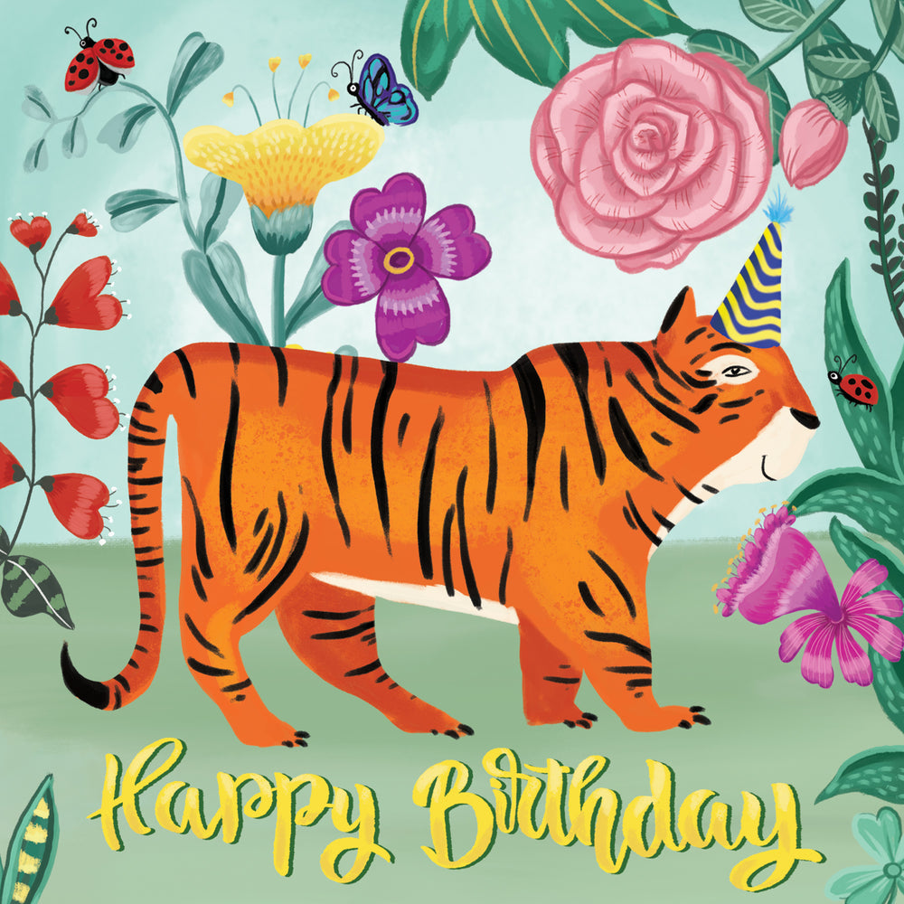 
                      
                        Greeting Card Happy Birthday Tiger
                      
                    