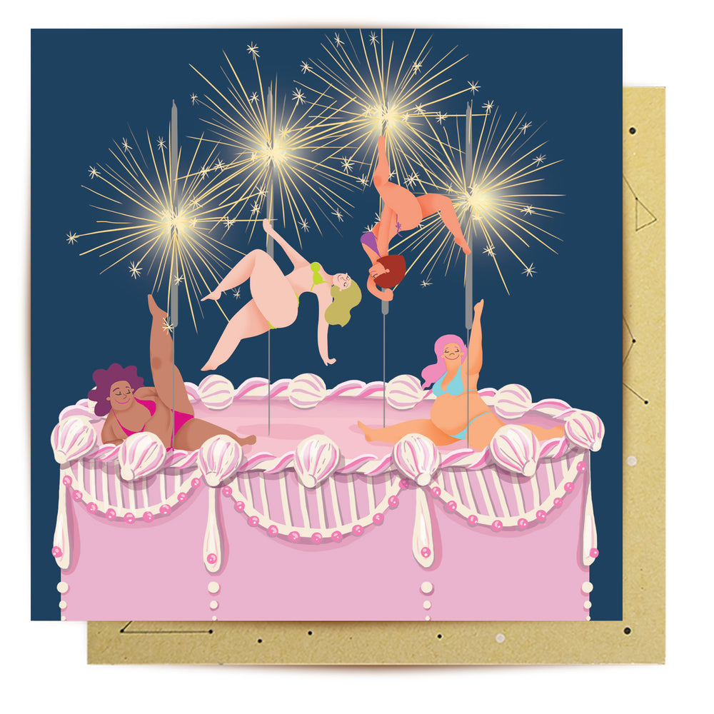 
                      
                        Greeting Card Pole Dancer Cake
                      
                    