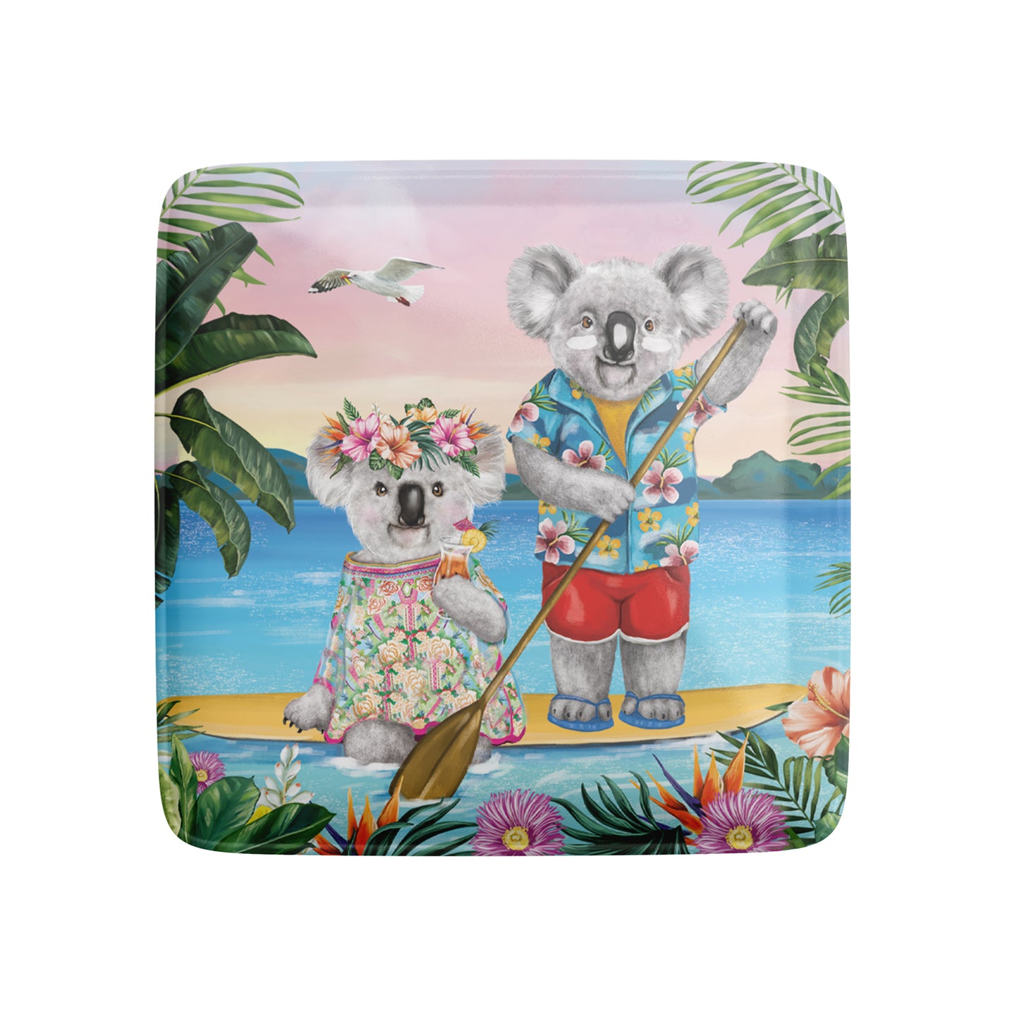 Fridge Magnet Sunshine Lovers Paddle Board